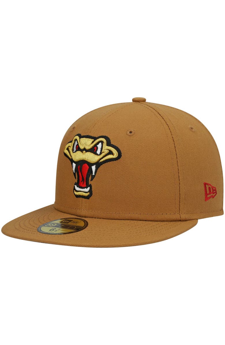 New Era Men's New Era Natural Wisconsin Timber Rattlers Authentic Collection Team Alternate 59FIFTY Fitted Hat, Main, color, Natural