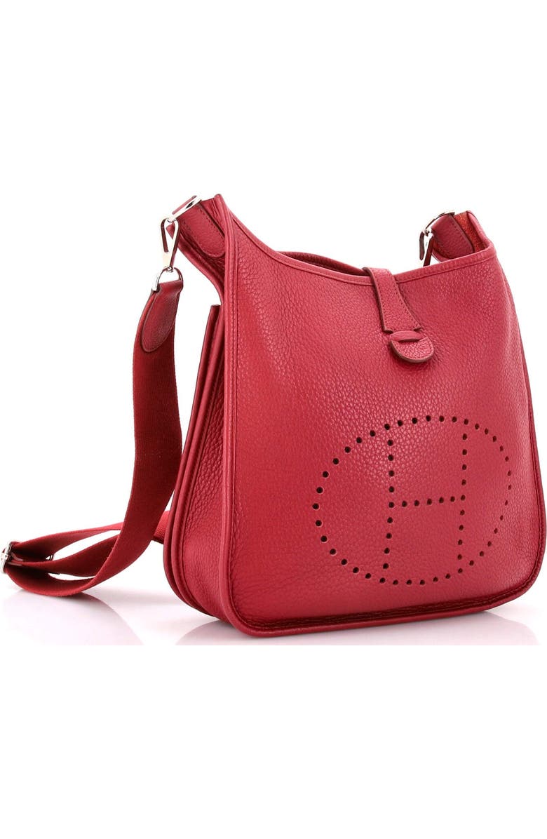Pre-Owned Hermes Evelyne Bag Gen III Clemence PM, Alternate, color, Rubis