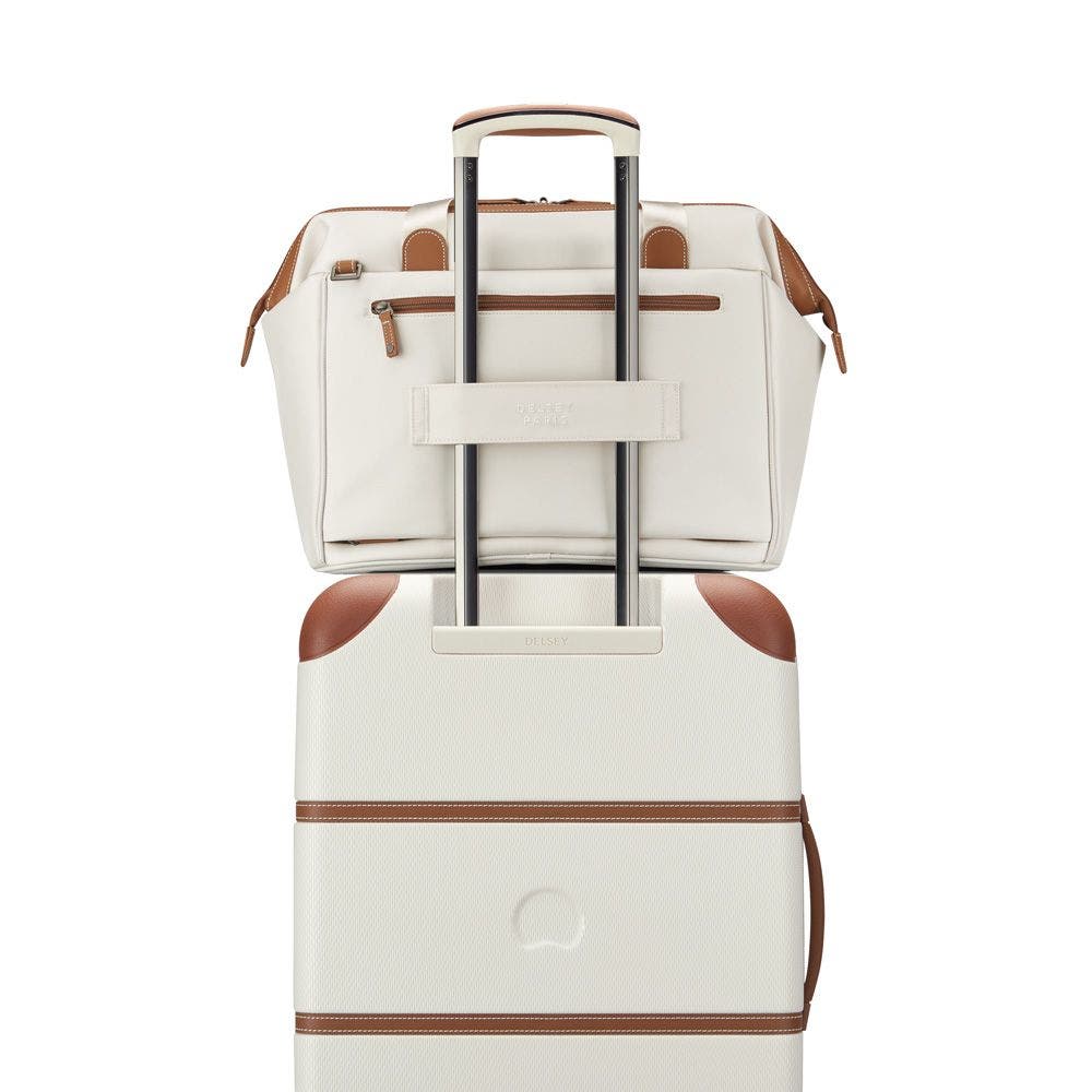 Delsey Paris Chatelet Air 2.0  2 Piece Set  21" CarryOn Spinner & Weekender Luggage Set, Alternate, color, Angora