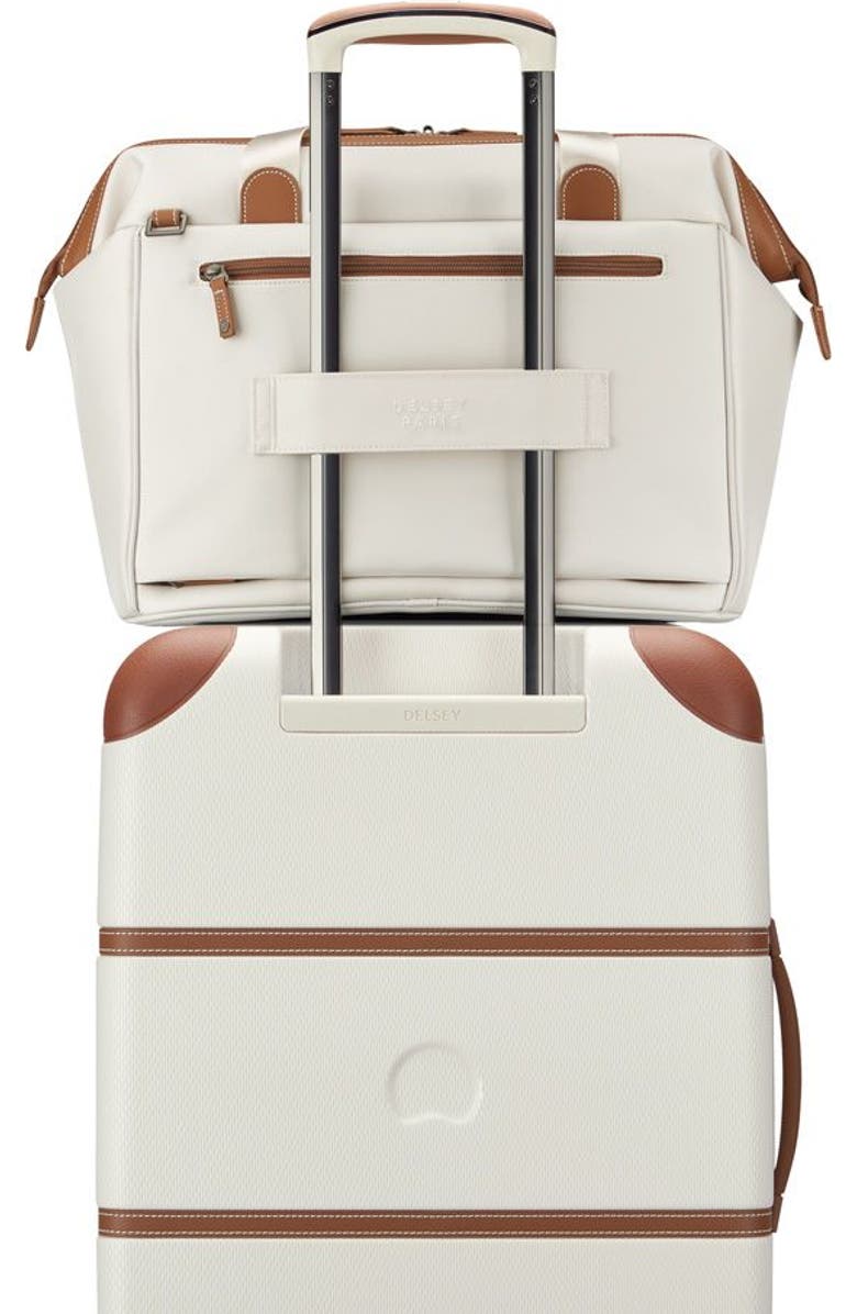 Delsey Paris Chatelet Air 2.0 2 Piece Set 21" CarryOn Spinner & Weekender Luggage Set, Alternate, color, Angora