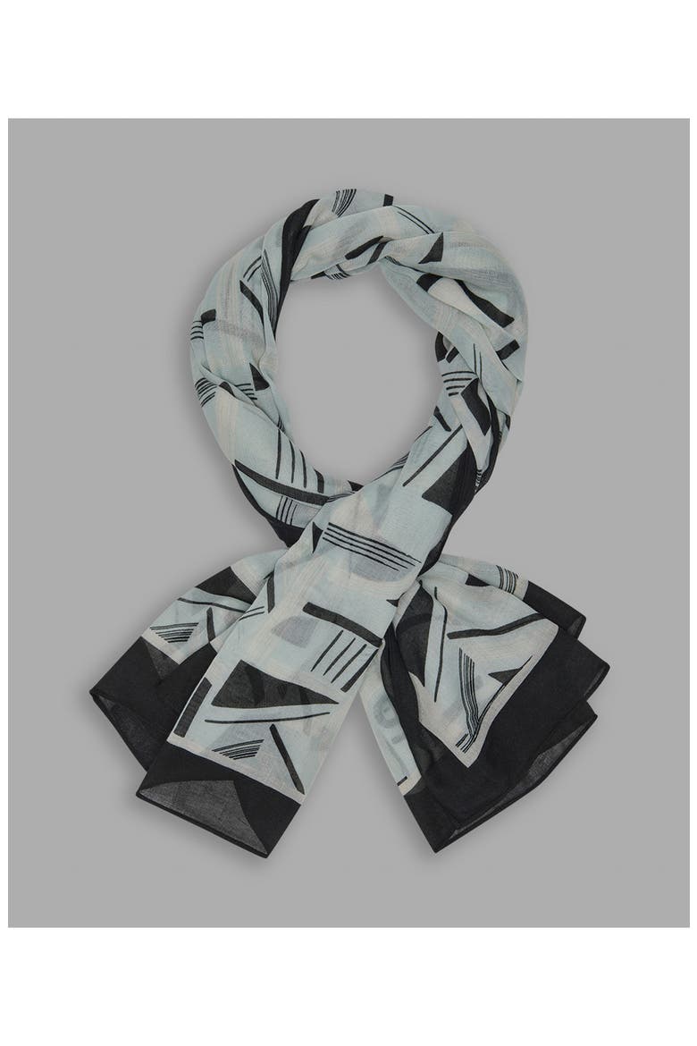 Art Deco Square Scarf, Alternate, color, FRESH MINT
