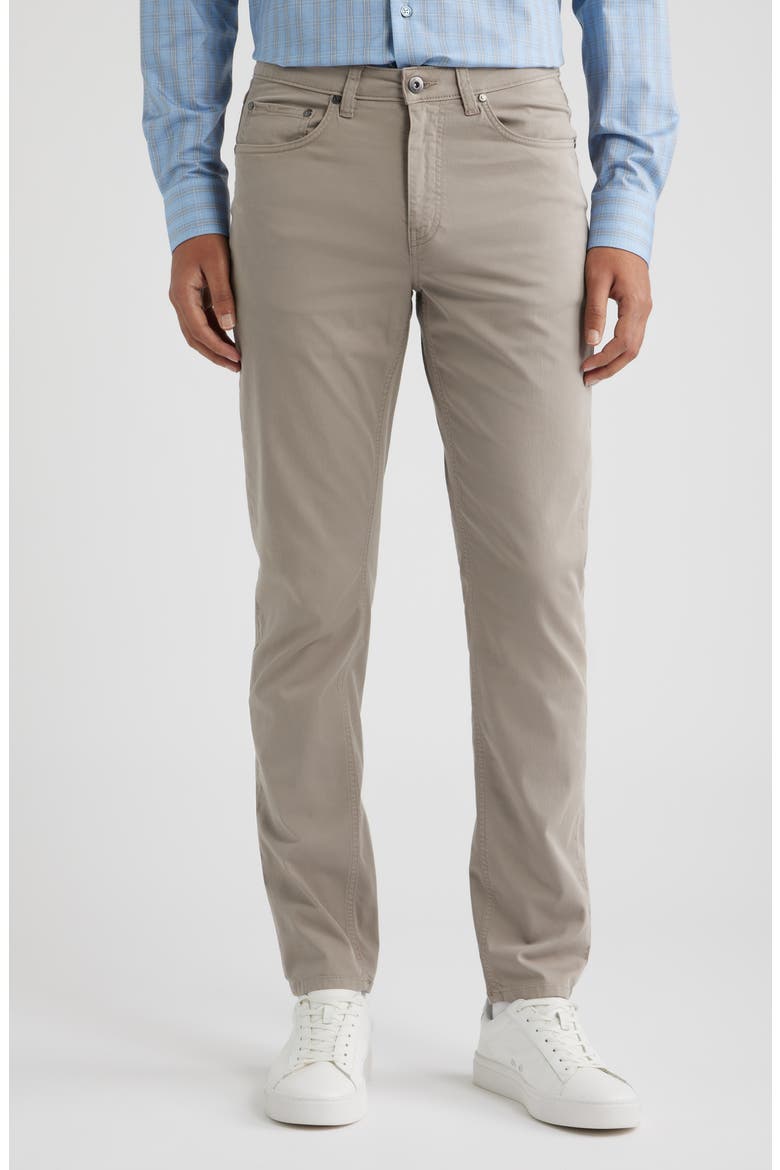 Stretch Cotton Pants, Main, color, WALNUT