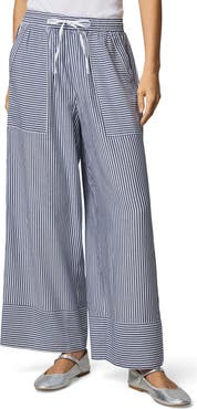 Splendid Ellie Stripe Wide Leg Drawstring Pants
