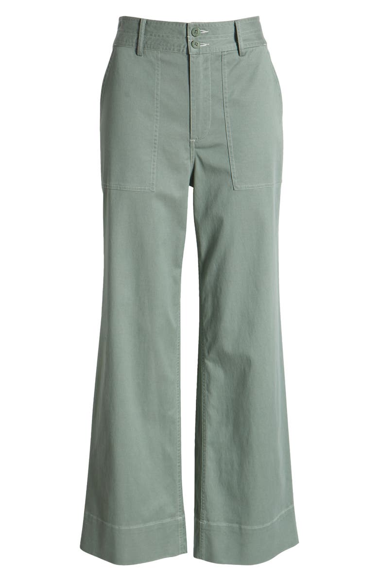 MARGARET O'LEARY Parker Stacked Button Straight Leg Pants, Alternate, color, 