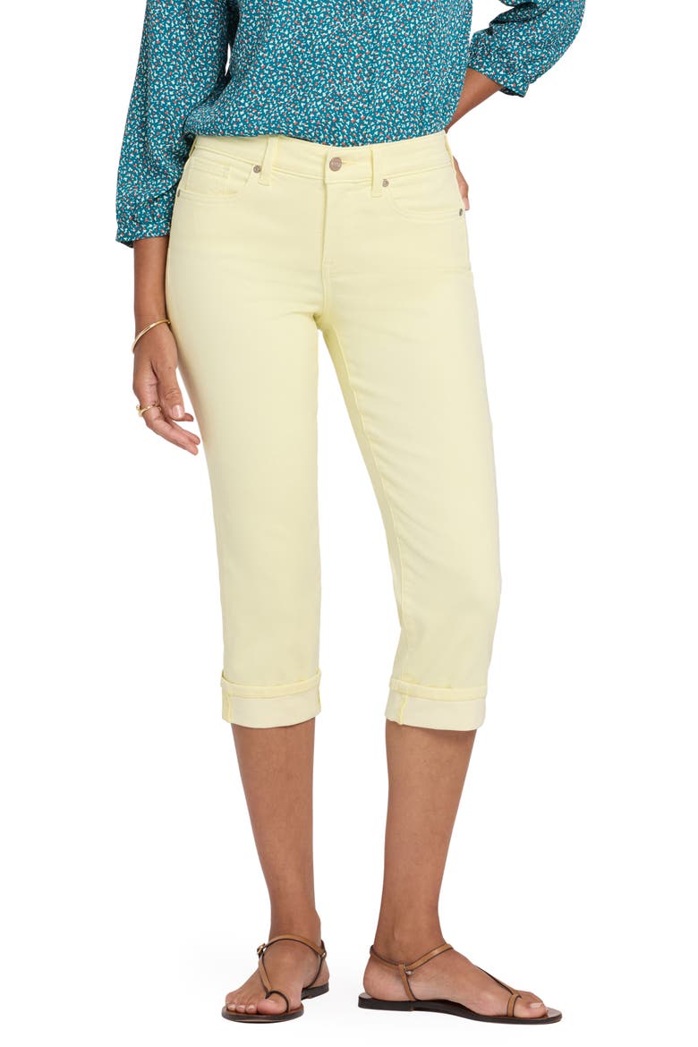 Marilyn Straight Leg Capri Jeans, Main, color, CHARDONNAY