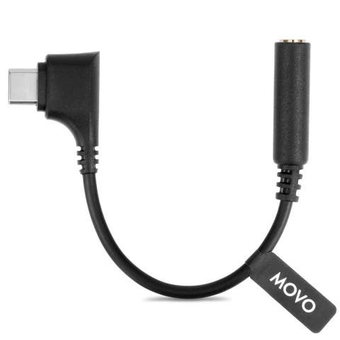 UCMA-3 Female 3.5mm TRRS to USB-C Right Angle Mic. Cable