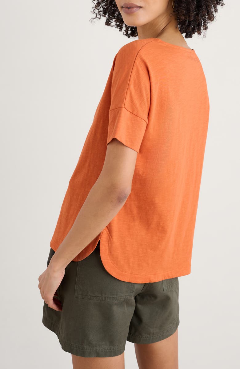 Seasalt Cornwall Bryher View Organic Cotton T-Shirt, Alternate, color, Marigold