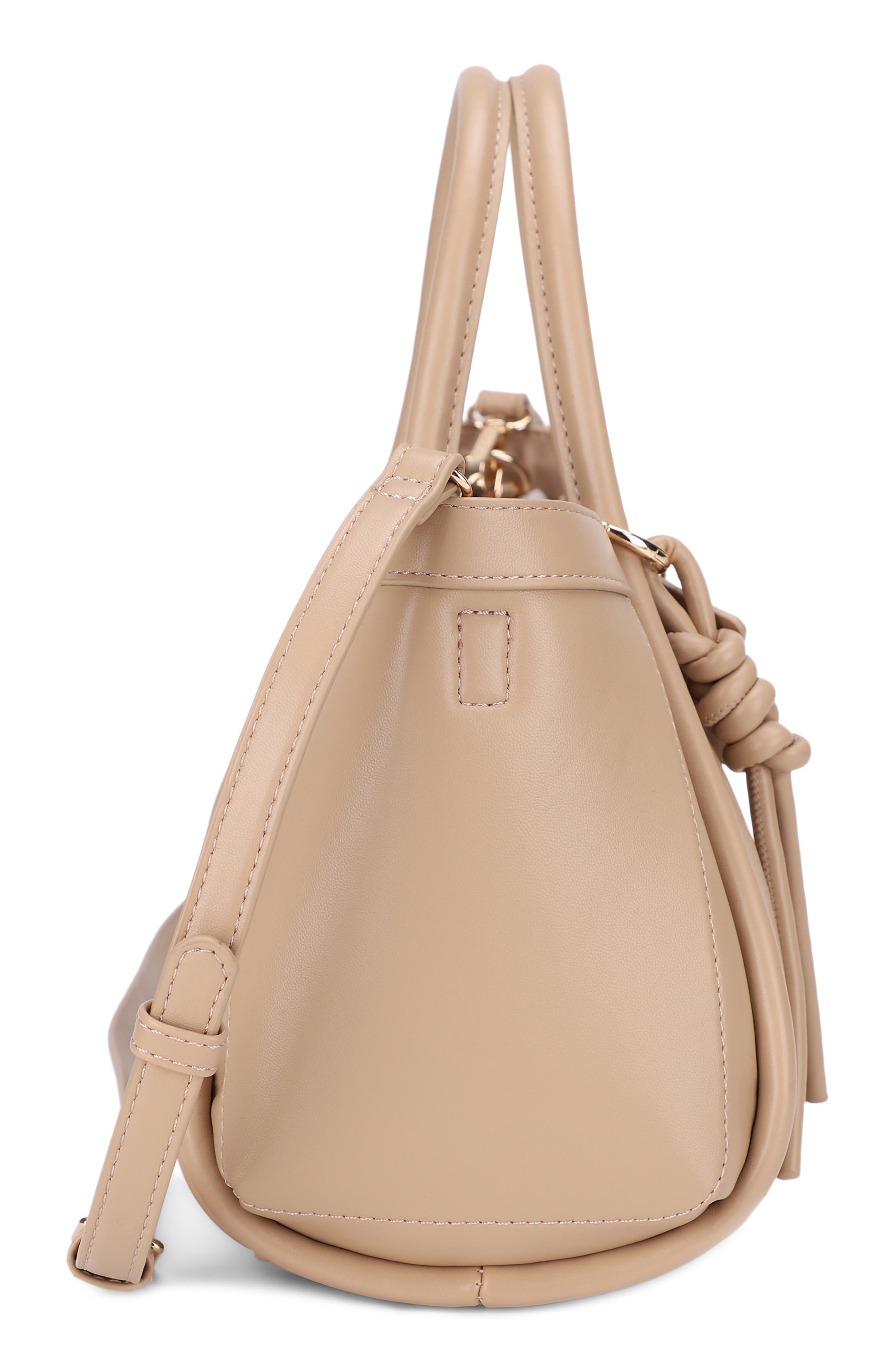 Mabel Vegan Leather Satchel, Alternate, color, CAMEL