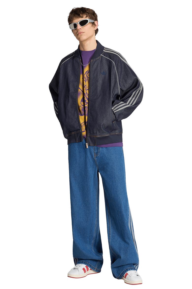 SST Denim Track Jacket, Alternate, color, INDIGO DENIM