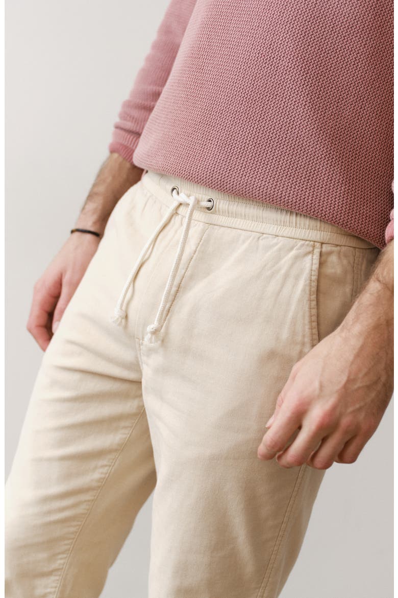 Saturday Stretch Cotton Drawstring Beach Pants, Alternate, color, FOG