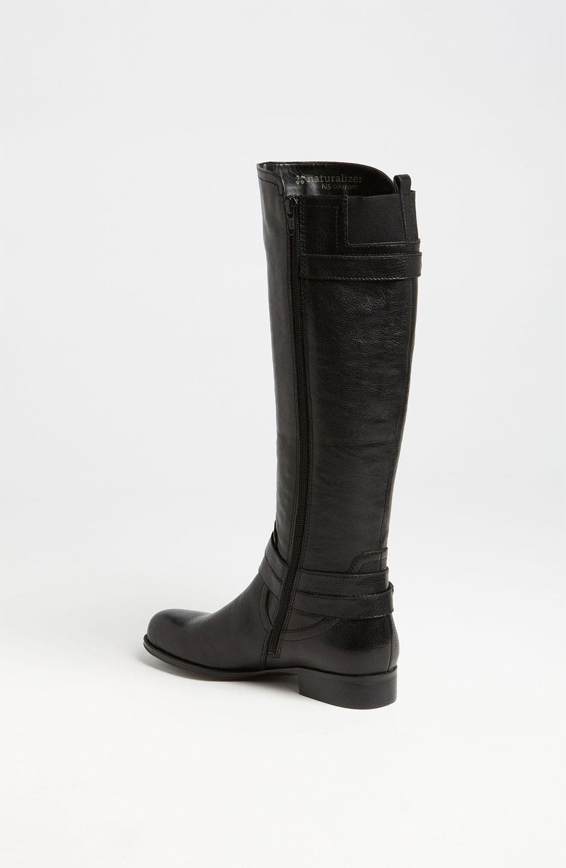 'Juletta' Tall Riding Boot, Alternate, color, BLACK