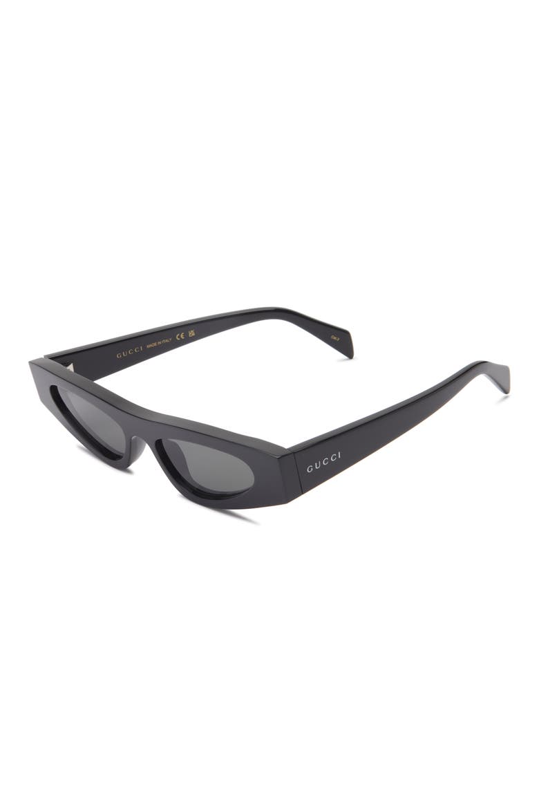 51mm Cat Eye Sunglasses, Alternate, color, BLACK BLACK GREY
