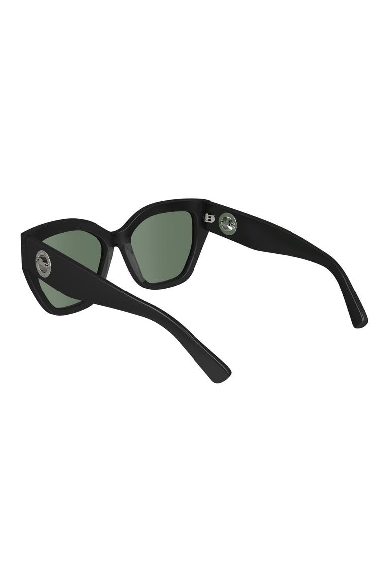 55mm Butterfly Sunglasses, Alternate, color, BLACK