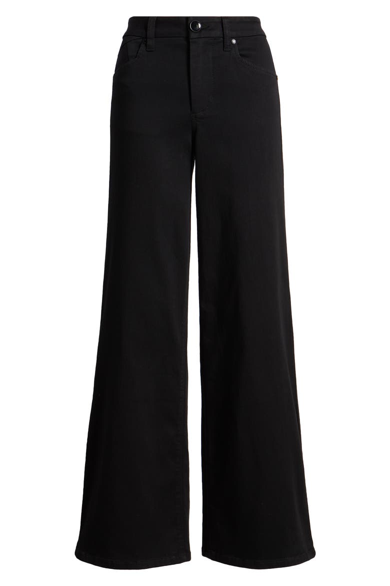 Better Butter High Waist Wide Leg Jeans, Alternate, color, BLACK