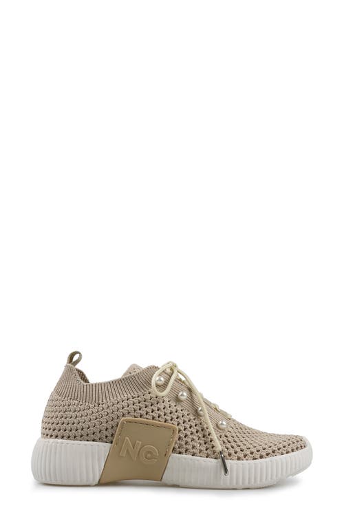 National Comfort Klarra Faux Pearl Embellished Sneaker In Neutral