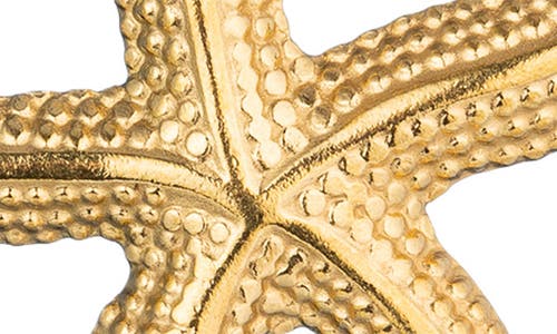 Eye Candy Los Angeles Aria Starfish Double Drop Earrings In Gold