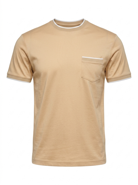 Men's Classic-fit Crewneck Cotton Pocket T-shirt