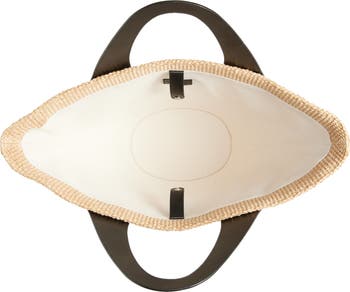 Reformation Siena Leather & Raffia Top Handle Tote | Nordstrom