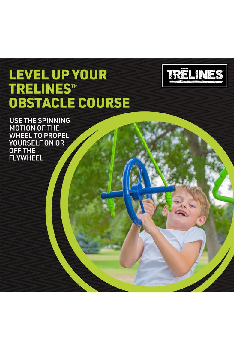 Ninja Vertical Fly Wheel 10 Inches, Attaches to Swingset Kits, 500lb Cap, Alternate, color, Multicolored