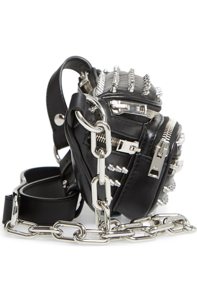 Alexander Wang Attica Studded Lambskin Leather Fanny Pack, Alternate, color,