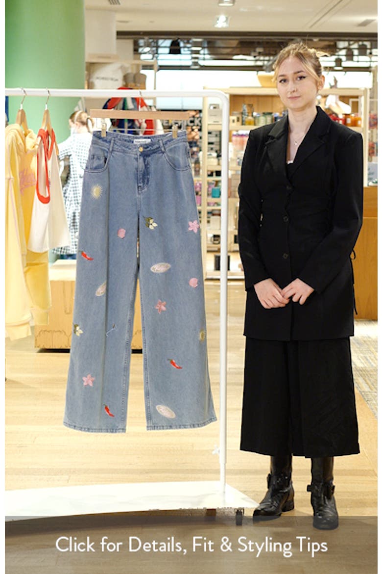 Sunshine Springs Embroidered Wide Leg Jeans video