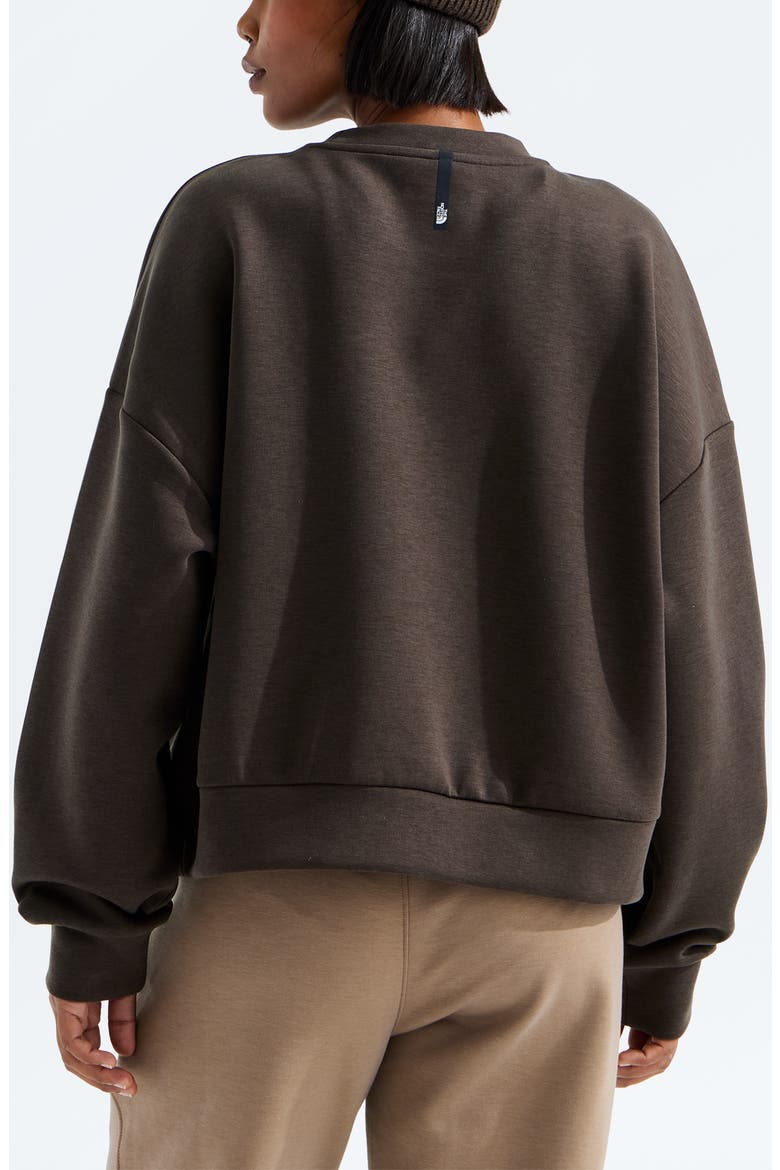 Jaida Crew Sweatshirt, Alternate, color, DARK CHESTNUT