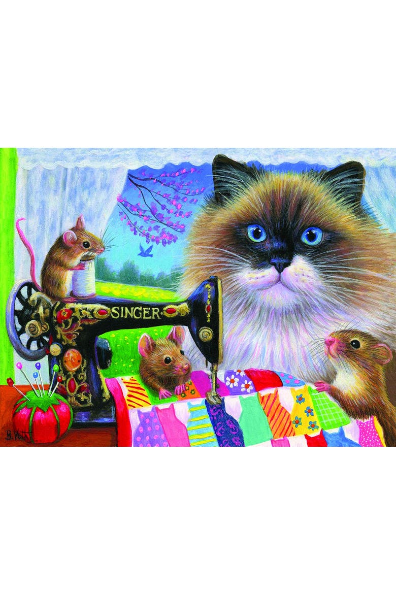 Tiffany's Quilt 300 piece Jigsaw Puzzle for Adults, Alternate, color, Multicolor