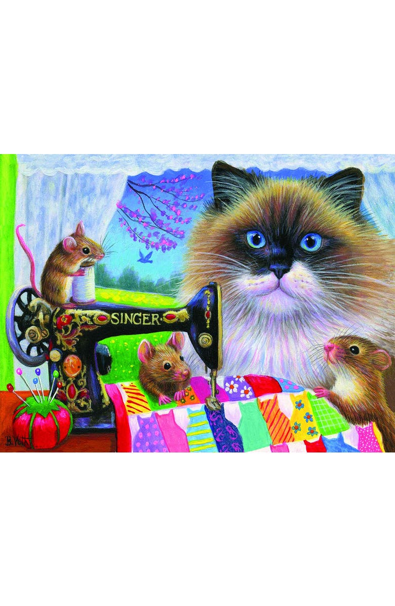 Sunsout Tiffany's Quilt 300 piece Jigsaw Puzzle for Adults, Alternate, color, Multicolor