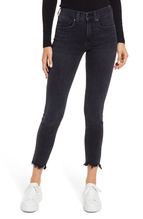 Women's Emma Frayed Skinny Jeans (Washed Onyx)