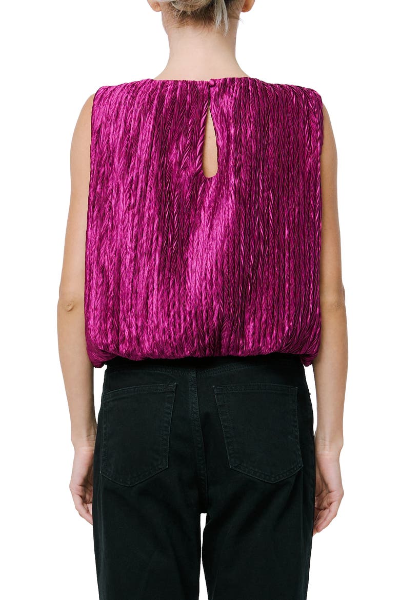 Agnese Bubble Top, Alternate, color, PURPLE