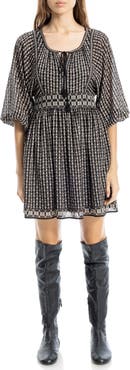MAX STUDIO Puff Sleeve Minidress