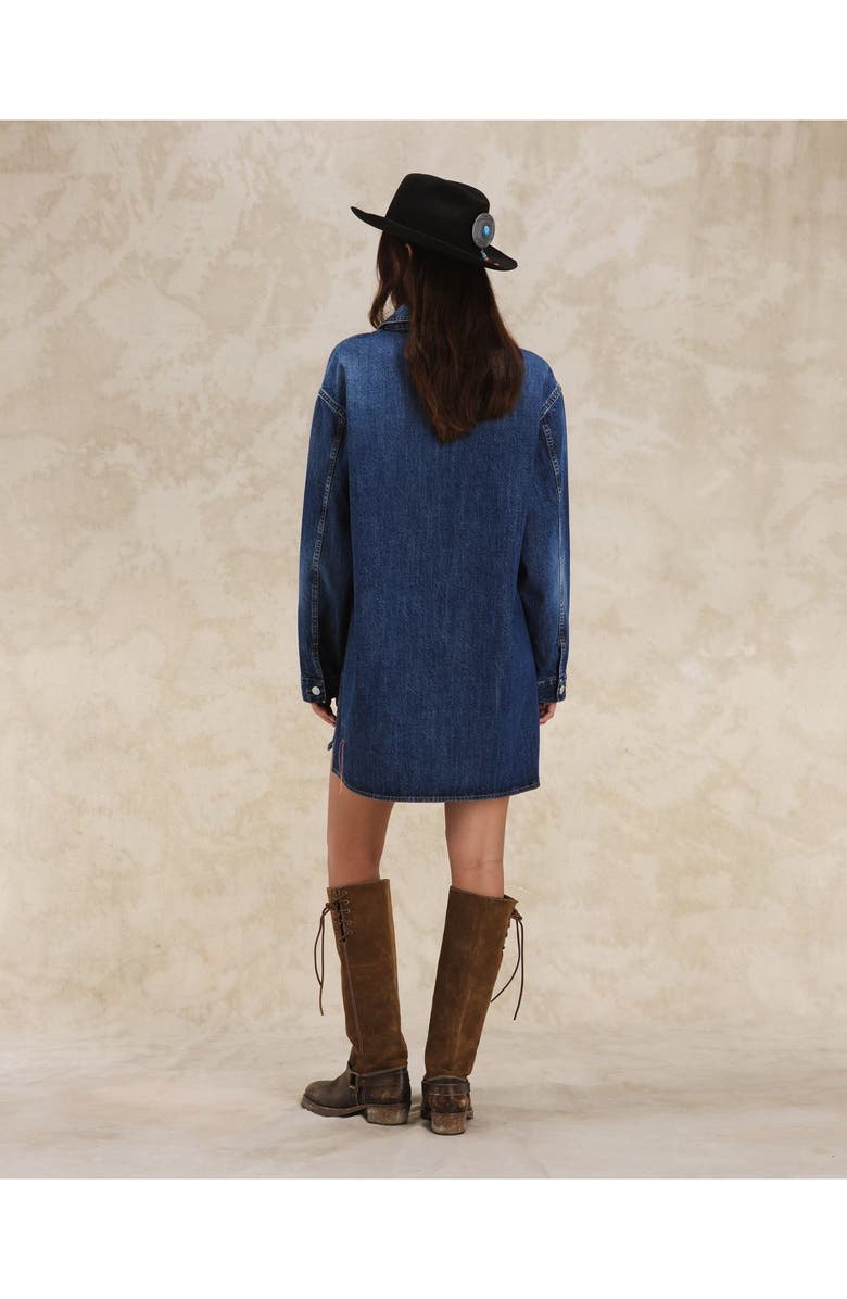 Fortela Fuegodress Custom Wash Denim Dress, Alternate, color, D360