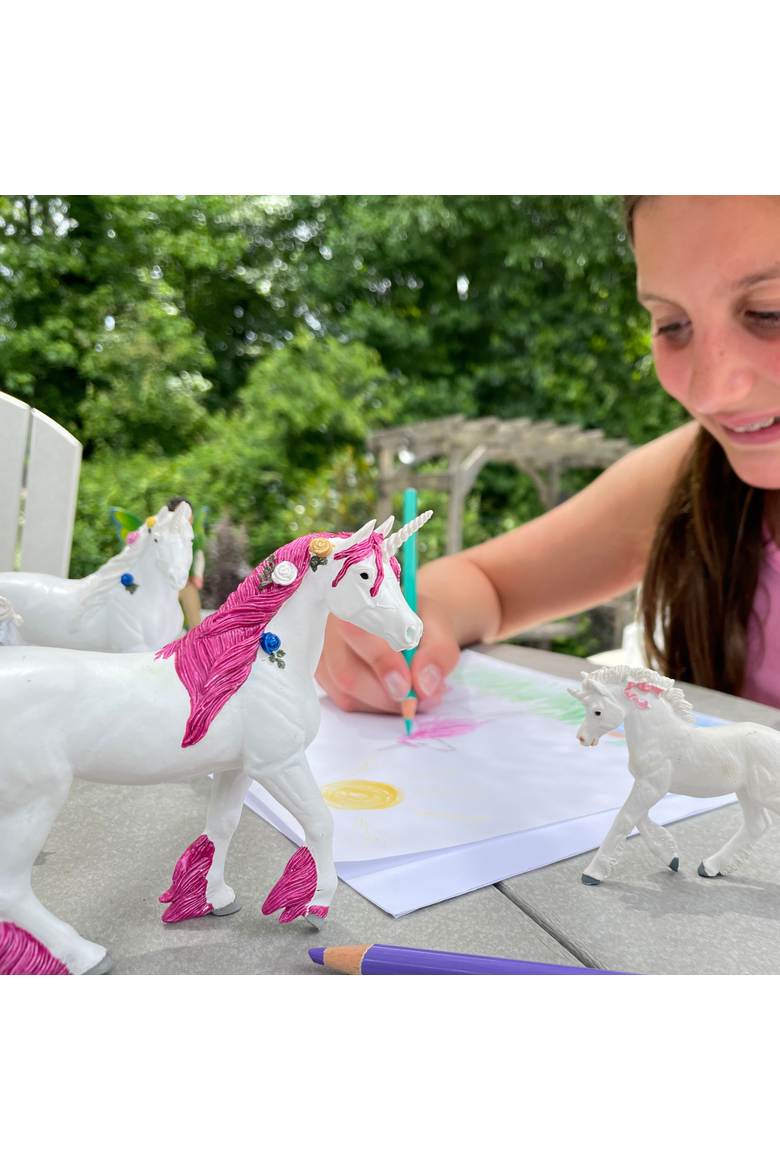 Pink Unicorn Toy, Alternate, color, No Color
