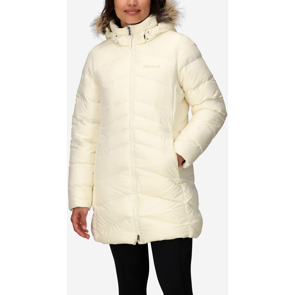 Marmot Montreal 700 Fill Power Down Parka In White