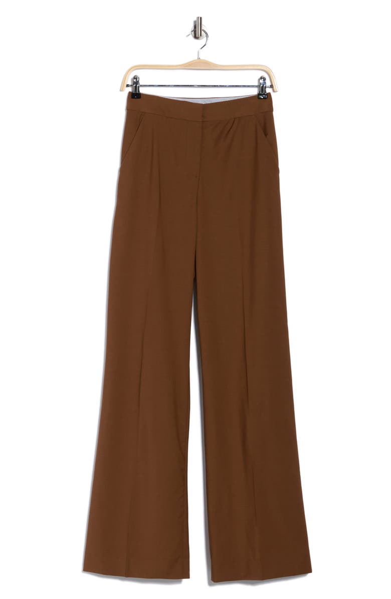 Veronica Beard Tonelli Wool Blend Pants, Alternate, color, Whisky