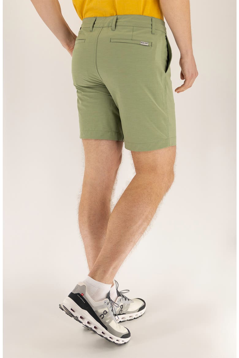 8-Inch Hybrid Chino Shorts, Alternate, color, OIL GREEN