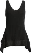 Nordstrom V-Neck Peplum Sweater Tank