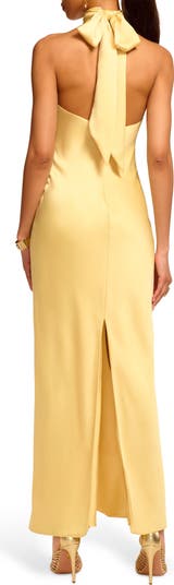 Tatiana Halter Neck Satin Gown