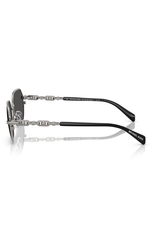 Michael Kors 57mm Irregular Sunglasses In Black