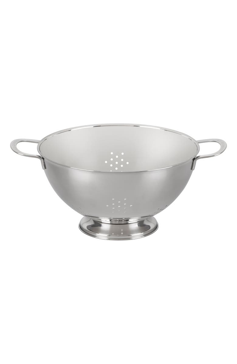 Le Creuset Set of 3 Stackable Stainless Steel Colanders, Alternate, color, Stainless Steel