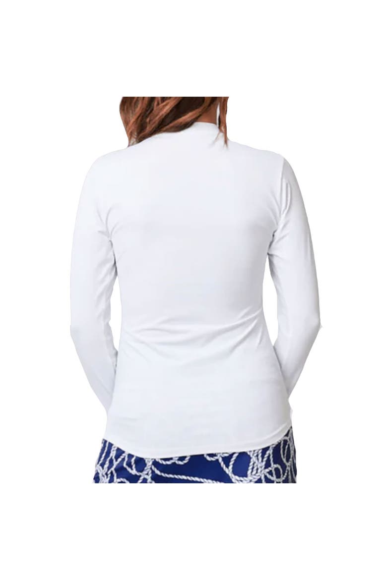 UV Colors Staples Womens Long Sleeve Tennis Shirt, Alternate, color, White