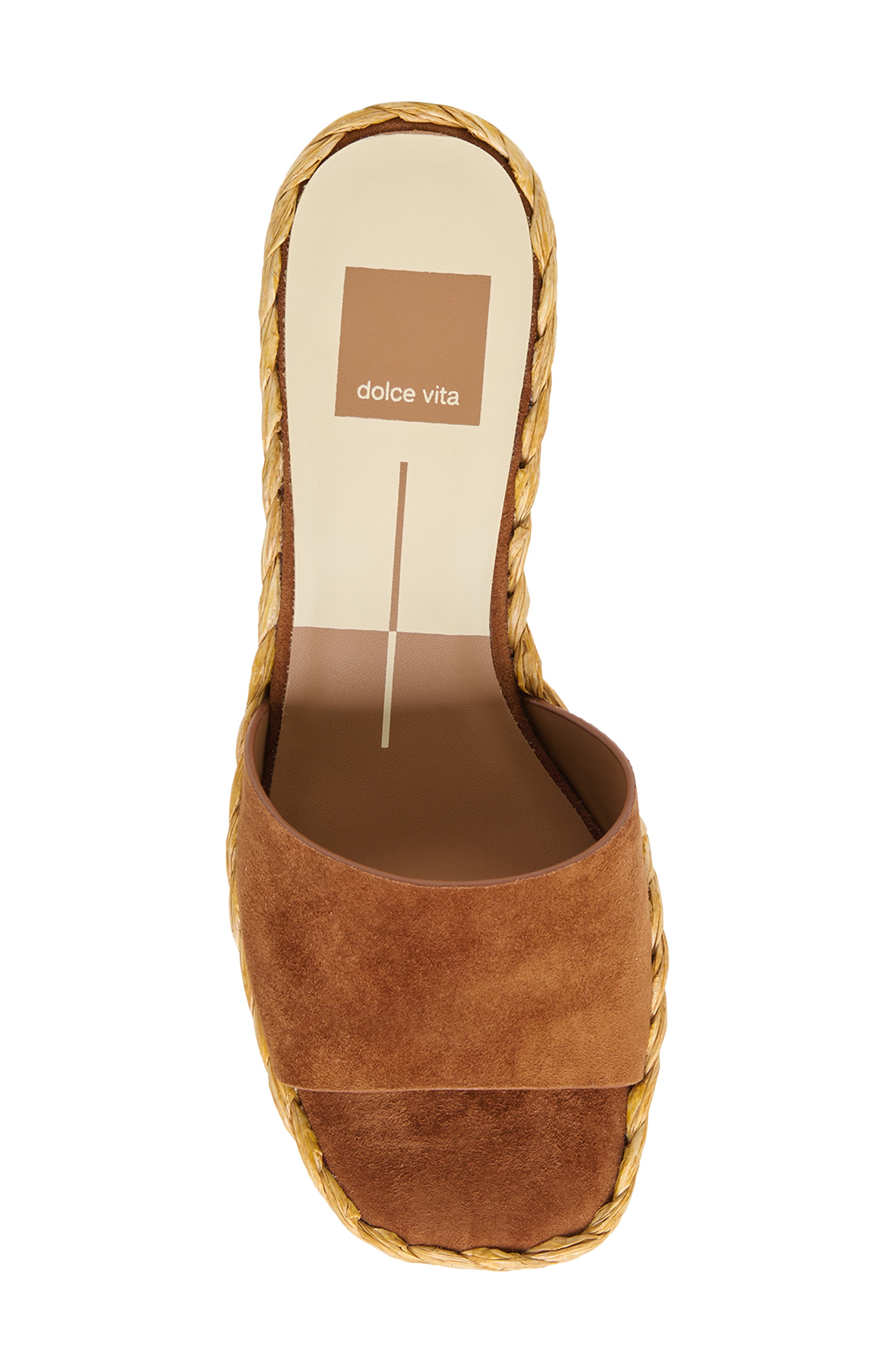 Dolce Vita Dixi Slide Sandal, Alternate, color, Brown Suede