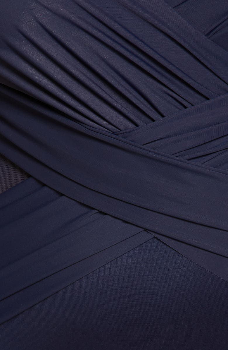 Miraclesuit<sup>®</sup> Illusionist Crossover One-Piece Swimsuit, Alternate, color, Midnght Bu