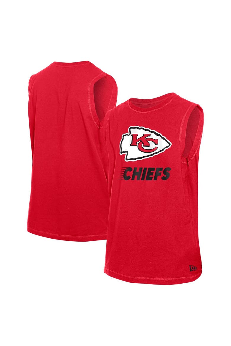 Men's New Era  Red Kansas City Chiefs Leisure Collection Tank Top, Alternate, color, Red