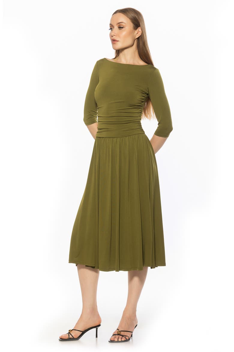 Jada Fit & Flare Dress, Alternate, color, SAGE