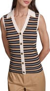 KARL LAGERFELD PARIS Stripe Rib Vest