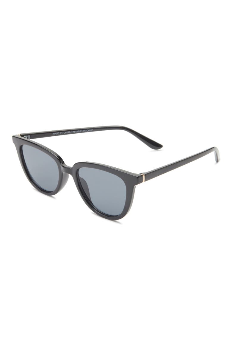 Cat Eye Sunglasses, Alternate, color, BLACK