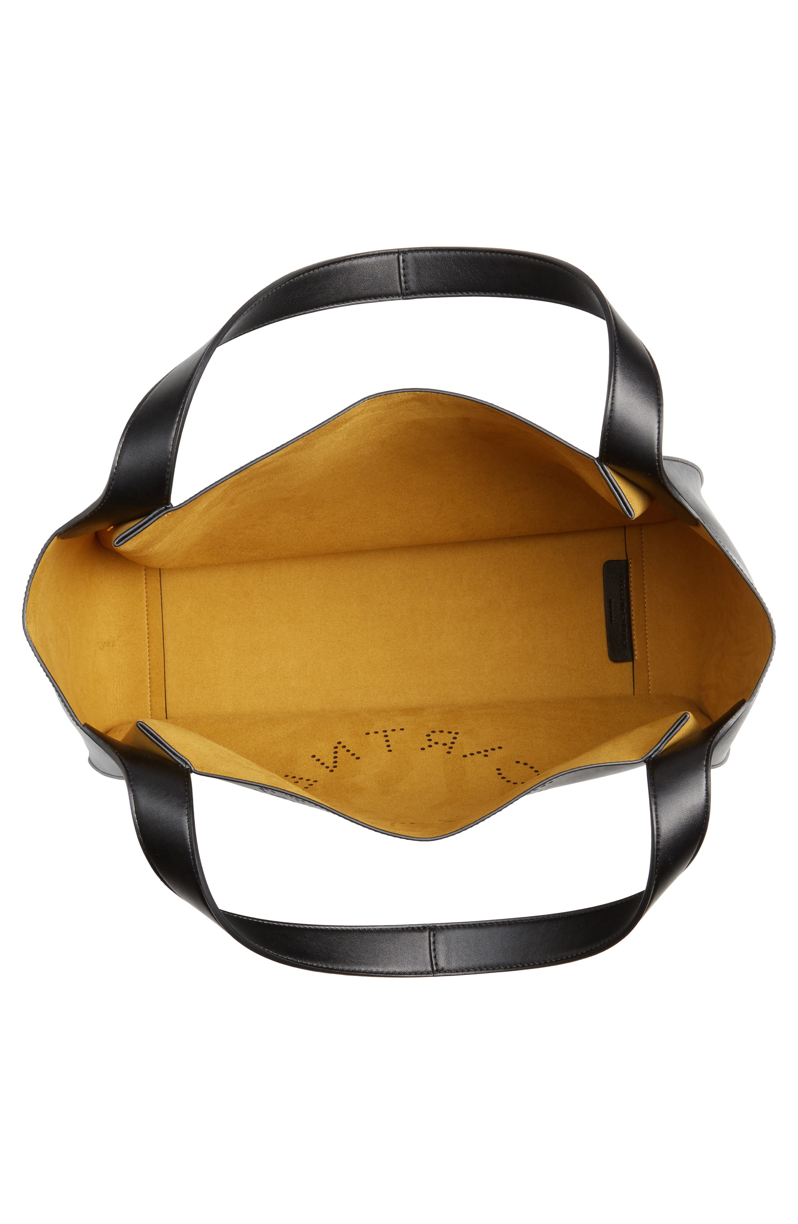 Stella McCartney Medium Perforated Logo Faux Leather Tote, Alternate, color, 