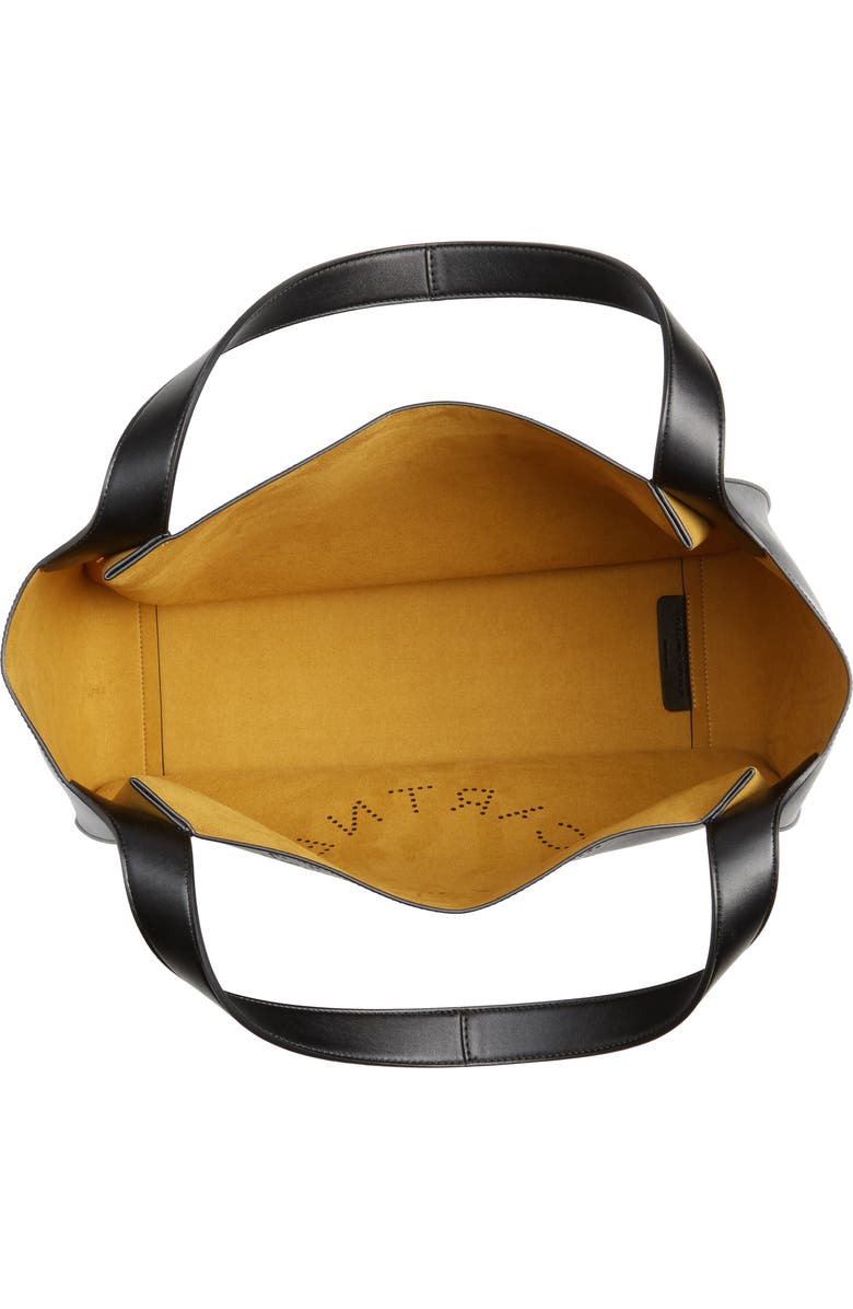 Stella McCartney Medium Perforated Logo Faux Leather Tote, Alternate, color,