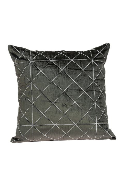 Tada Transitional Pillow - 20" x 20" - Grey